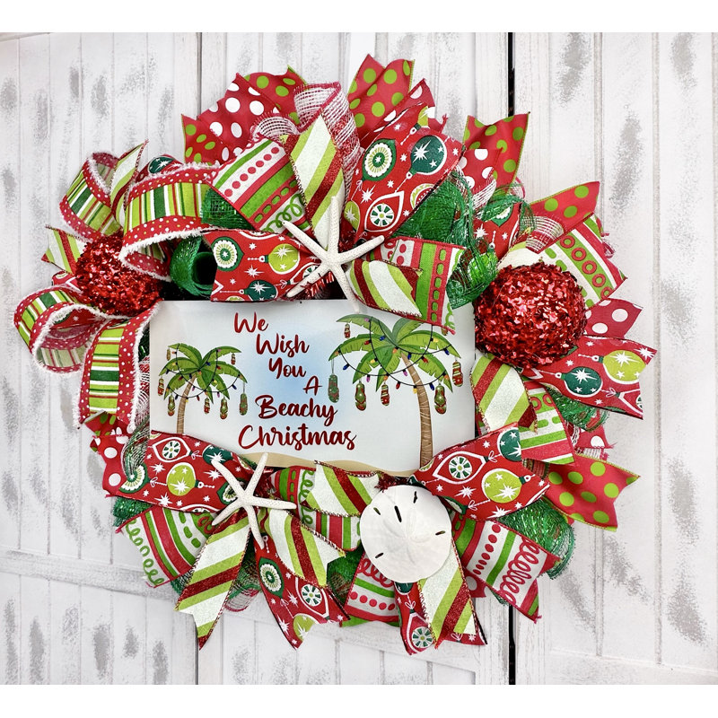 Couronne de Noël en maille 18 po Deco