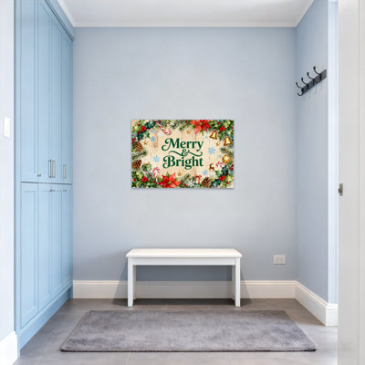 Impression de motif de Noël joyeux Noël lumineux