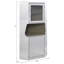 Armoire avec caractéristiques en aluminium et 1 tablette de rangement bien rangée offrant une solution élégante