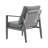 Sleek Gray Aluminum Lounge Chair With High-Performance Elbow Cushions Comfortable Knee-1230589621