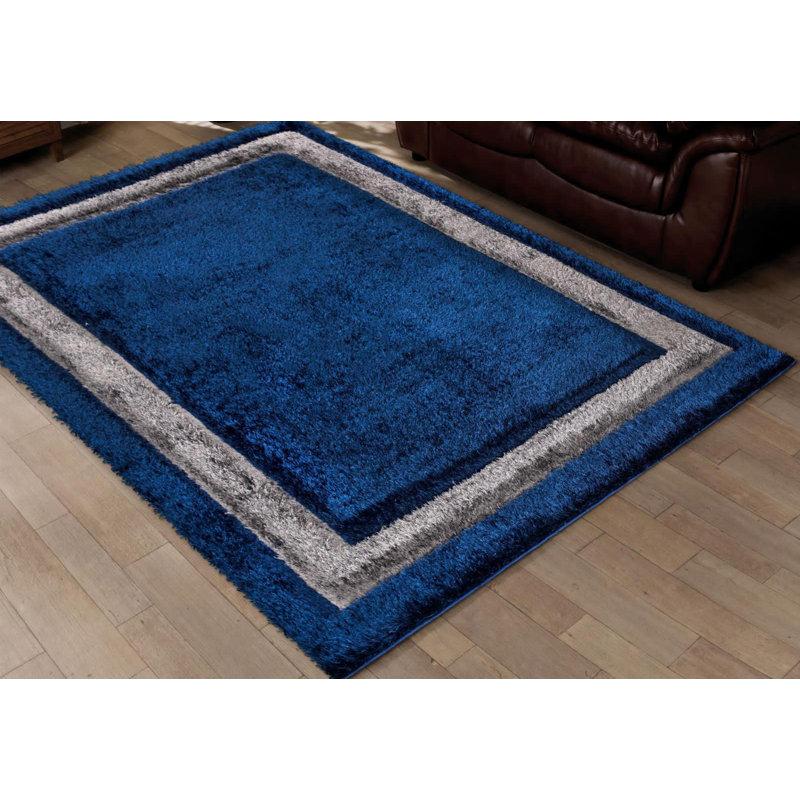 Bannoncourt Solid Colour Shag Area Rug, Rectangle 200cm x 290cm