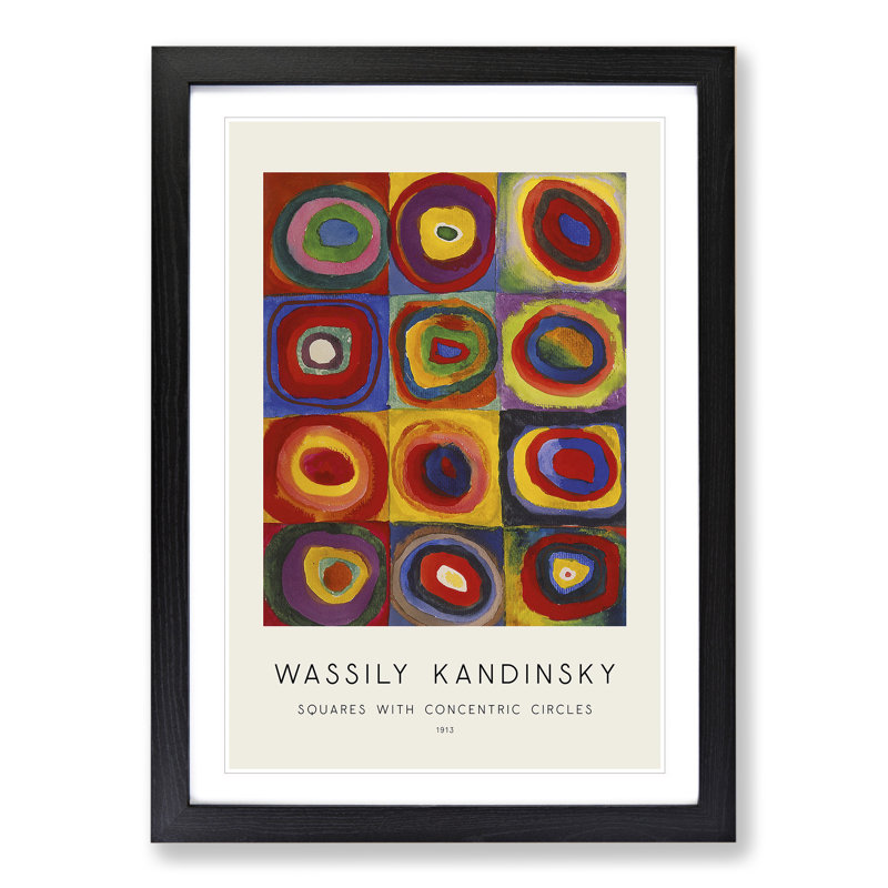 Farbstudie by Wassily Kandinsky - Framed Print, 36cm H x 27cm W x 2cm D, Black Framed