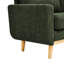 Canapé capitonné 67,7 po de largeur Mid-Century avec pieds en bois