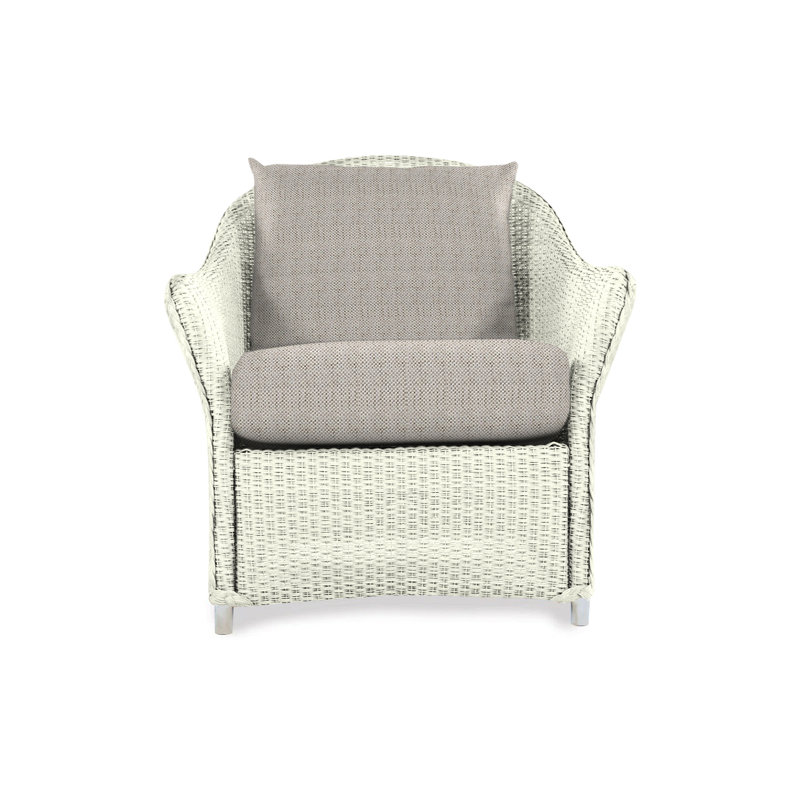 Weekend Retreat Outdoor Lounge Chair, Sandberg Dove, Hickory