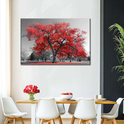 «Red Tree», reproduction sur toile