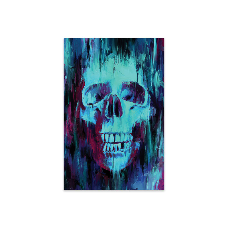 Crâne - peinture sans cadre