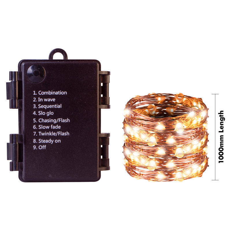Cambronero 1000cm Battery Powered 100 - Bulb Fairy String Light