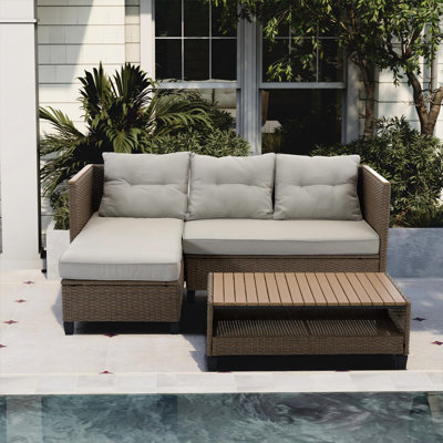 Ourdoor Rattan Sofa Set by Ebern Designs