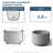 Large Concrete Round Planter / Pot With Drainage Holes-2003912674-2003912675