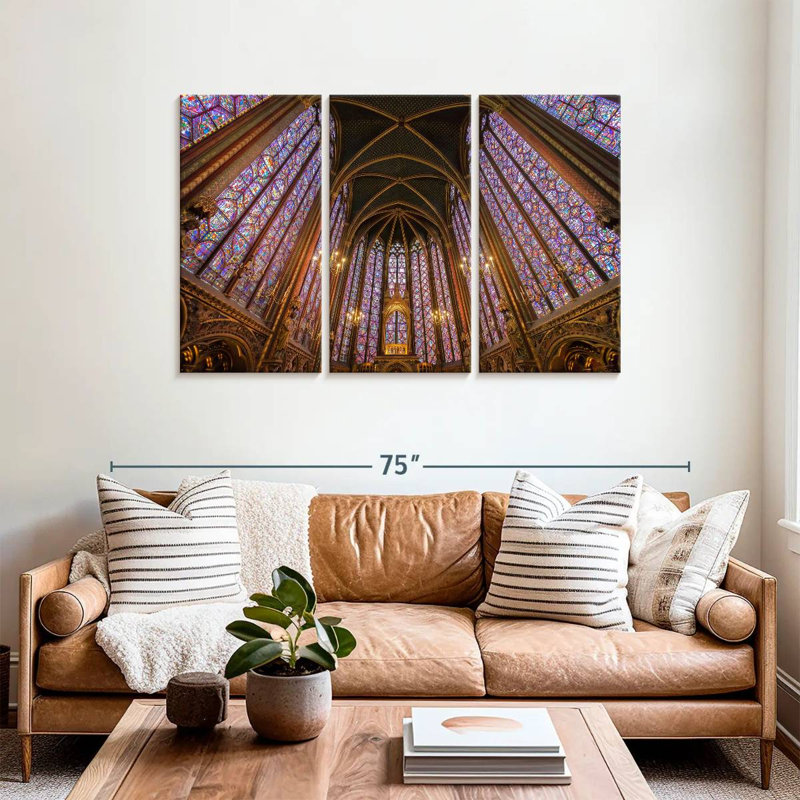 Lilie à l'intérieur de la Sainte-Chapelle, H 36 po x l 57 po