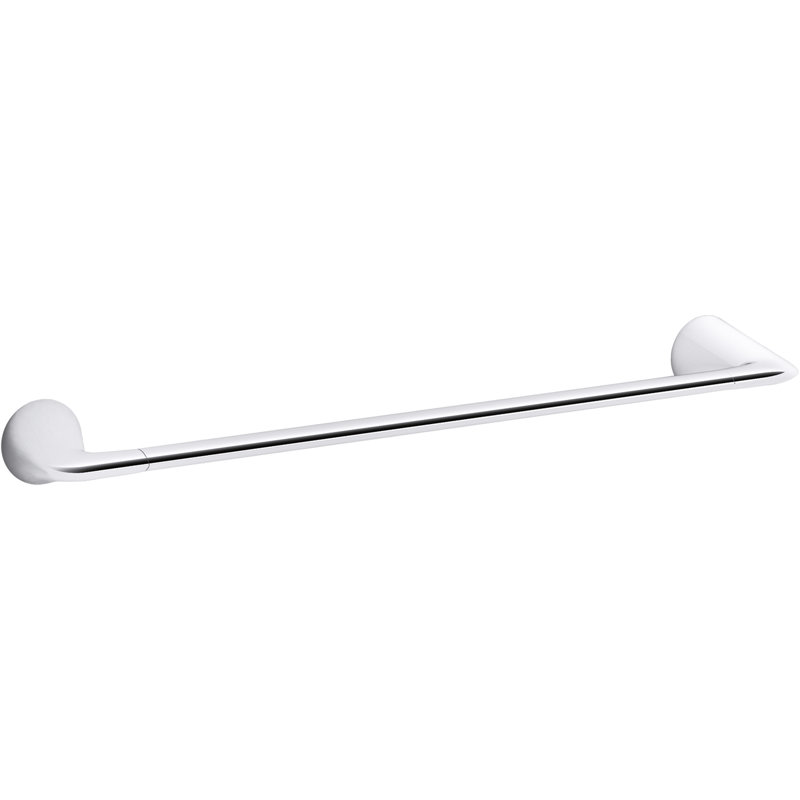 Modern Towel Bar, Vibrant Brushed Nickel, 18"W