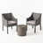 Structure grise / coussins argent est en rupture de stock