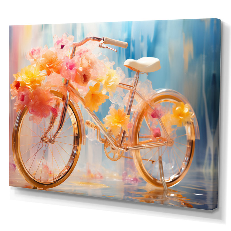 Bicyclette onirique - impressions sur toile de transport, H 30 po x l 40 po x P 1,5 po, Toile tendue