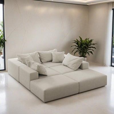 Canapé-lit modulaire 6 pièces pour salon