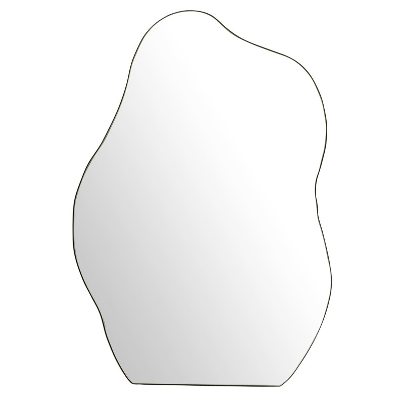 Miroir tout en courbes avec cadre profond, 32 po x 22 po