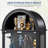 72.8" Tall Arched Display Cabinet With Glass Doors,4-Tier Storage Cabinet with LED Light& Human Body Sensor-2030917142