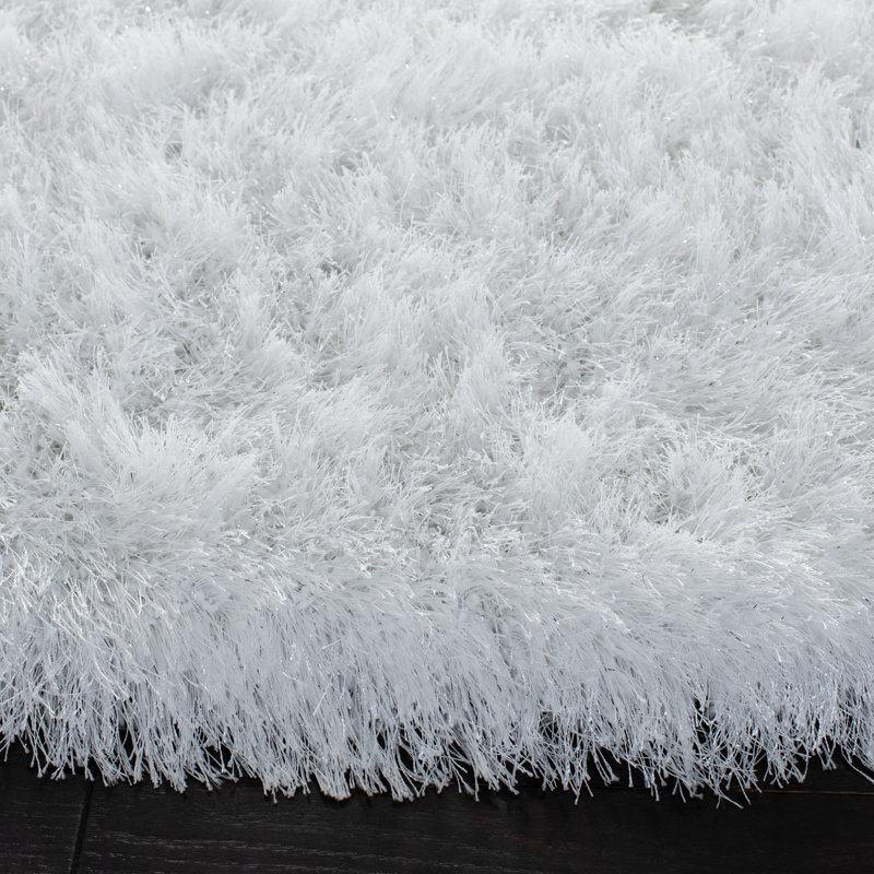 Alimatou Shag Performance Solid Color Rug, Square 6'7"