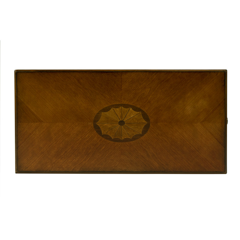 Croydon One Drawer with Pullout Side Table, Olive Ash Burl