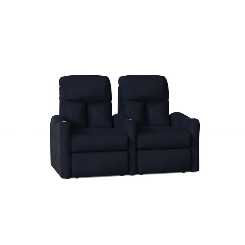 Causeuse de cinéma maison (rangée de 2), Océan Smartsuede, Électrique