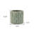 Green Ceramic 33 Ounce Geometric Round Distressed Pot Planter