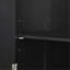 Grande armoire de rangement pour salle de bain, armoire de rangement autoportante avec deux tiroirs de tailles différentes et tablette réglable, panneau de fibres à densité moyenne avec finition peinte-1273408744