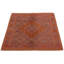 Tapis mauve noué à la main de conception unique 5 pi x 6 pi 0 po Jobka