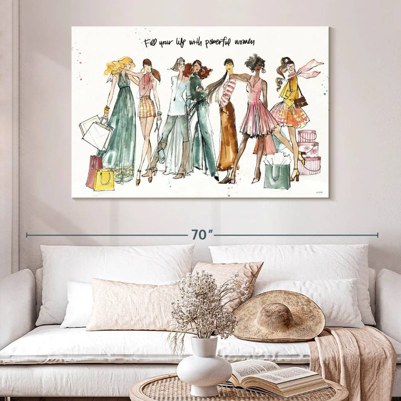 Tergel Girlfriends I, 34" H x 51" W