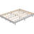 Modern Design Queen Bed In Grey - Enhanced Stability With Floating Platform For Made Components
