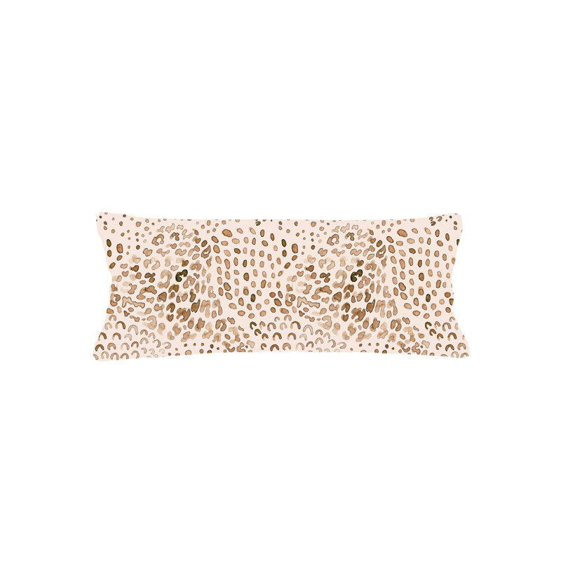 Coussin en velours brun avec duvet 14 x 40, Brun, Rectangle H 14 po x l 40 po, Mélange de duvet
