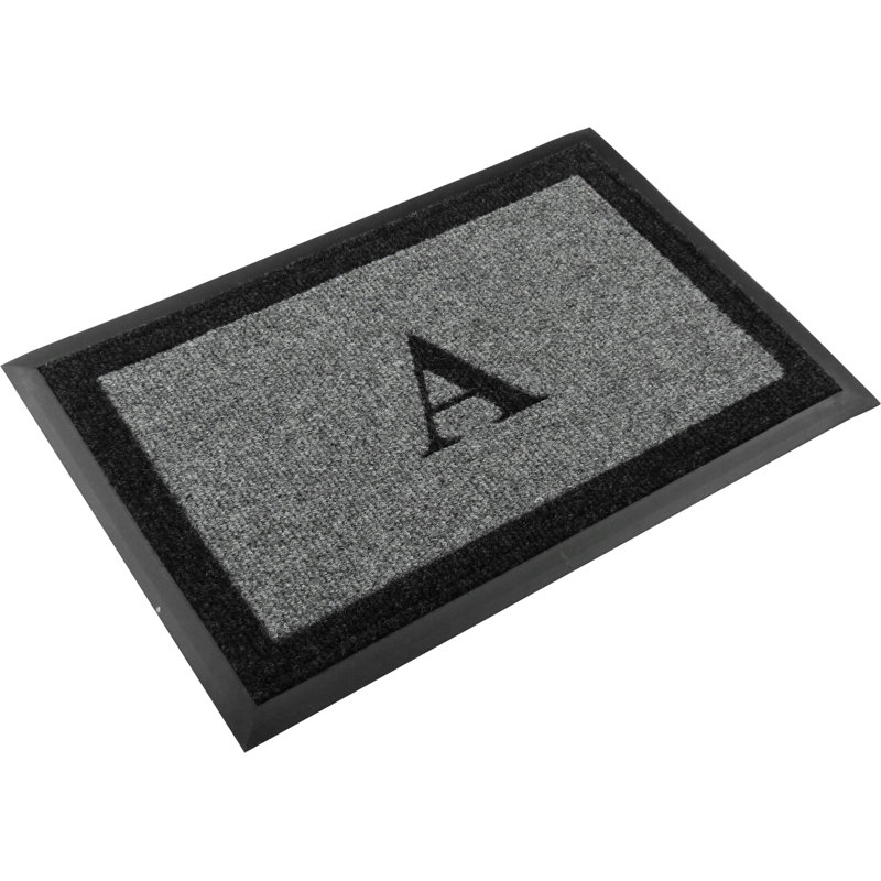 Tapis d'extérieur antidérapant Asai, l 24 po x L 36 po, Gris, A