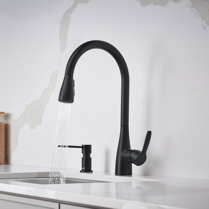 Atura Pull-Down Dual-Spray Bar Faucet, Matte Black