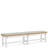 Lana Trestle Dining Table Set With Dining Bench And Armchairs