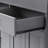 Kitchen Island with Extendable Dining Table Spice Rack Drawers and Wheels