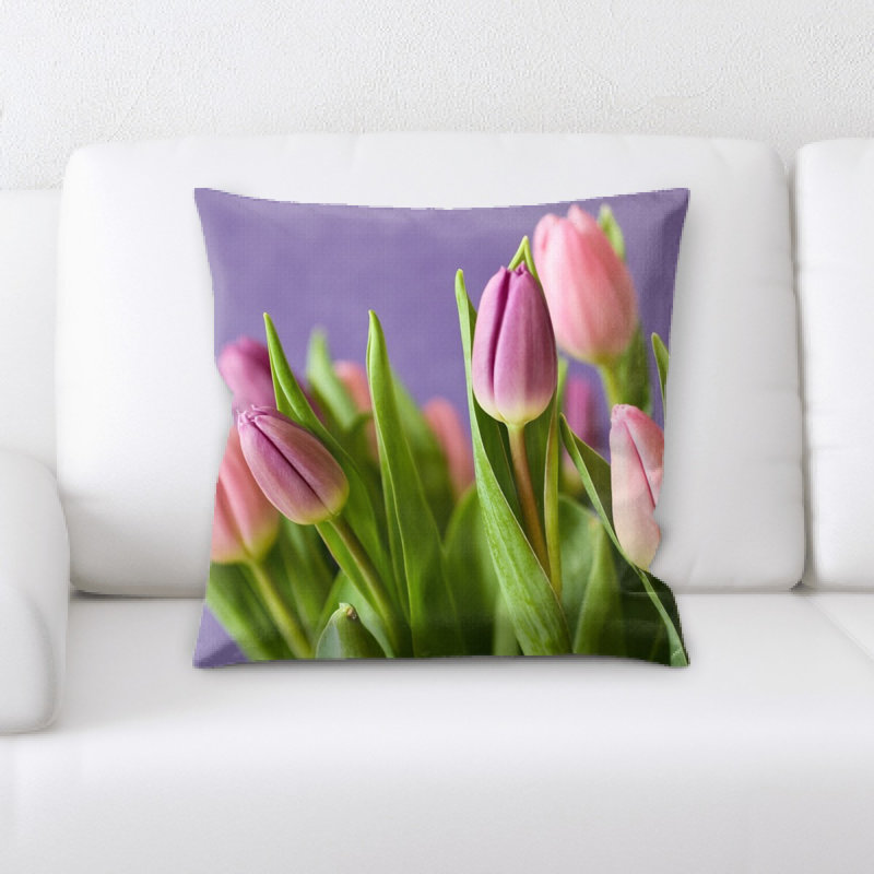 Coussin de tulipes