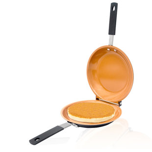 Vintage Perfect Pancake Pan 7 Double-Sided Hinged Pan