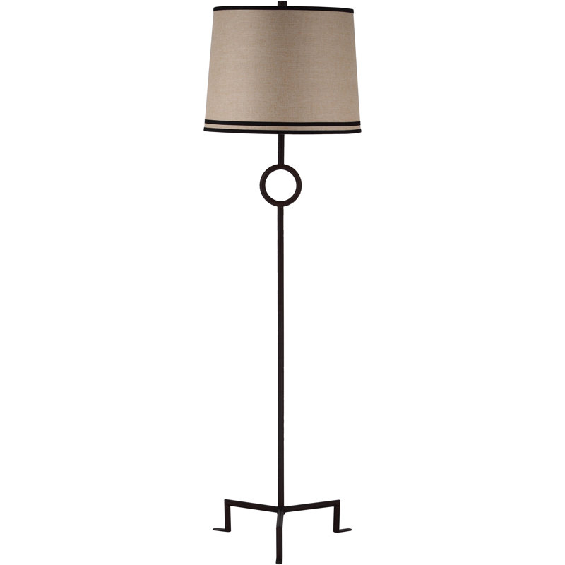 Shotwell 63 "Floor Lamp, Bronze forgeron