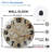 Elegant Marble Wall Clock Decorative Home Art Art - 12'' Modern Glass Wall Clock