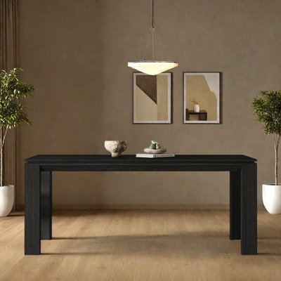 Retro Rectangular Solid Wood Dining Table.