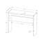 Table d'appoint, console, vestibule, étroit, canapé, stratifié gris, verre trempé transparent