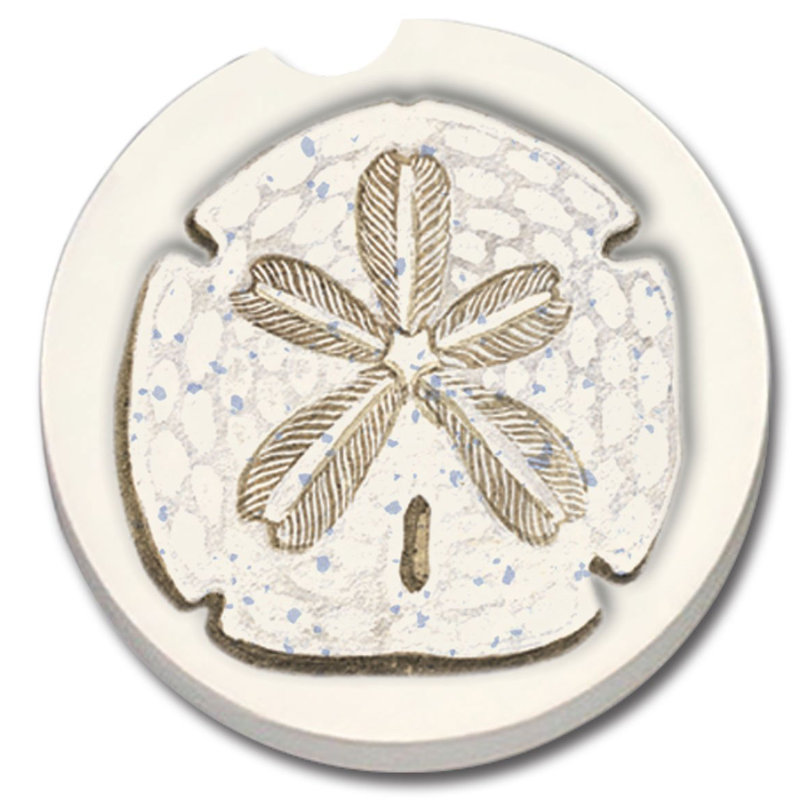 Stoneware Round 1 Piece Car Coaster