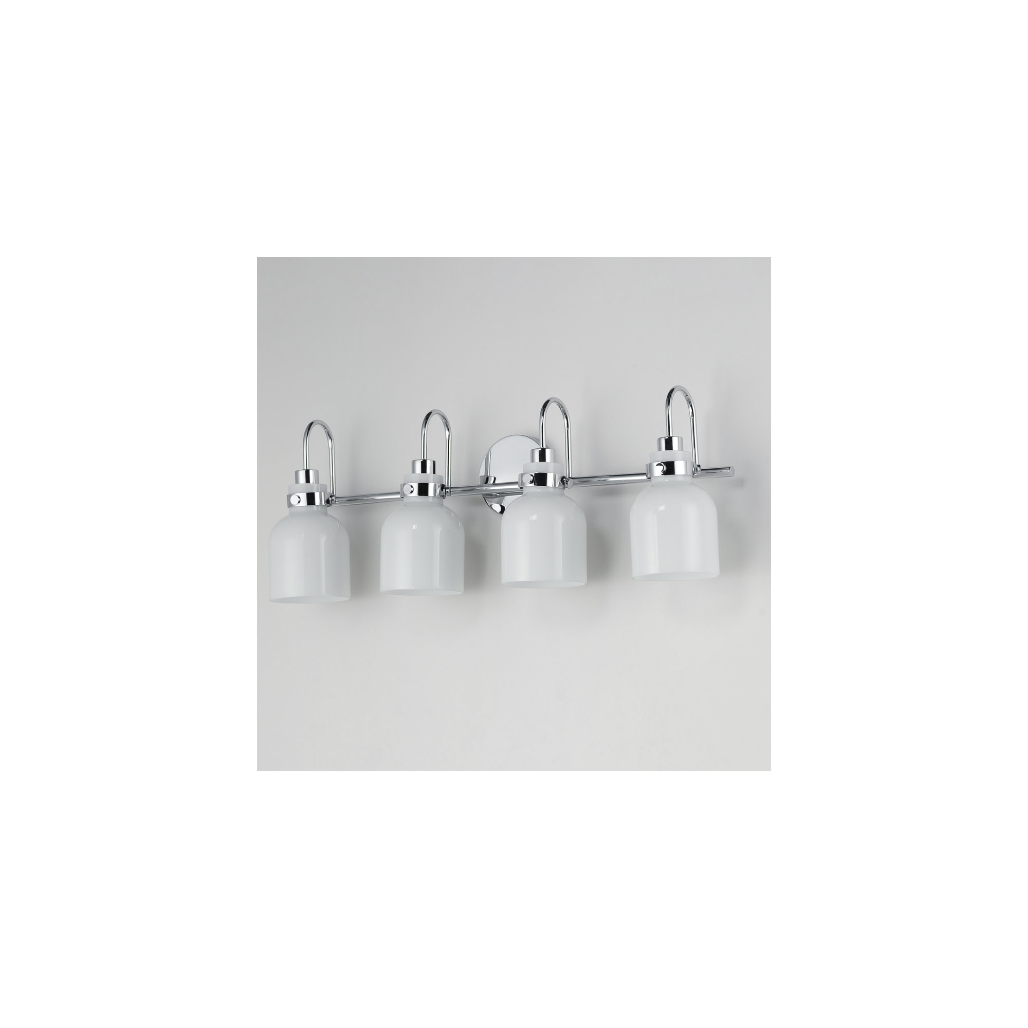 Arold 4 Light Dimmable Vanity Light, Polished Chrome