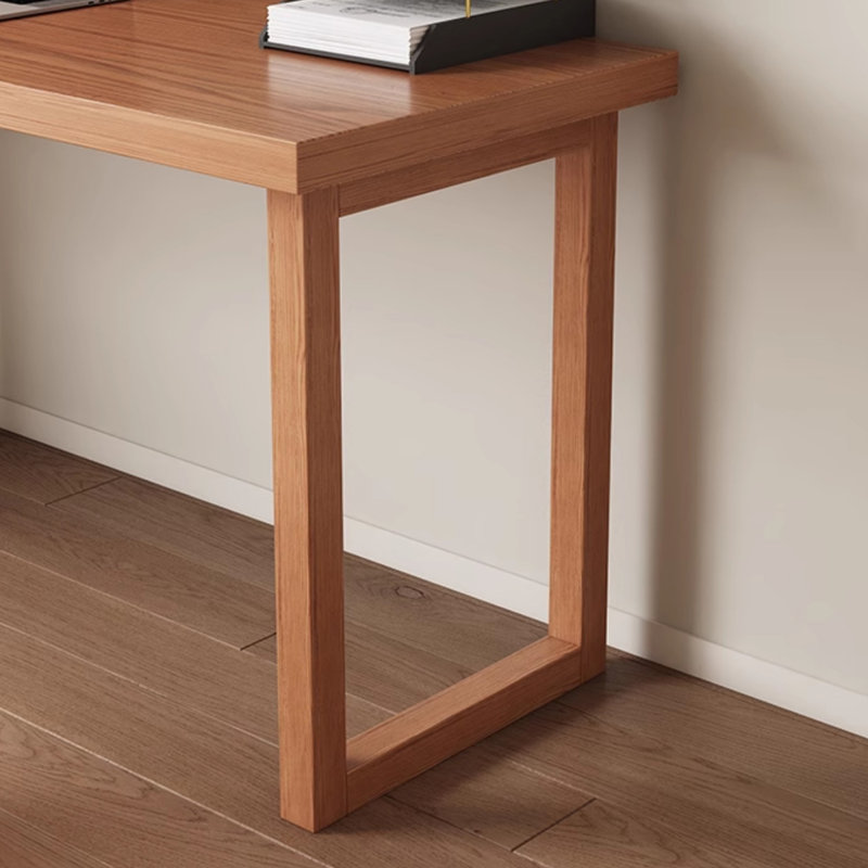 Bureau en L en bois massif avec armoires de rangement, H 29,53 po x l 70,87 po x P 40,16 po