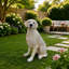 Statue de chien Labrador d'extérieur