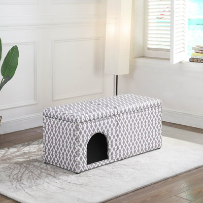 Rademacher Polyester Upholstered Storage Bench