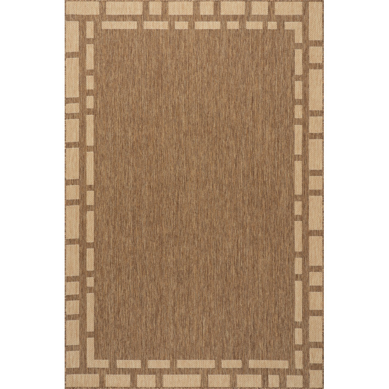  Tapis rayé intérieur / extérieur Bellia, Rectangle de 5 pi x 8 pi