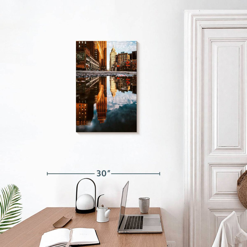 Aime majestueux, horizon de Détroit, H 24 po x l 16 po