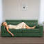  Canapé en similicuir de 89 po avec coussin lombaire amovible, porte-gobelets et pieds en bois massif-1575714647