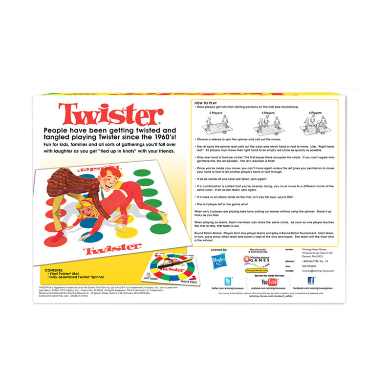 Jeu classique Twister classique