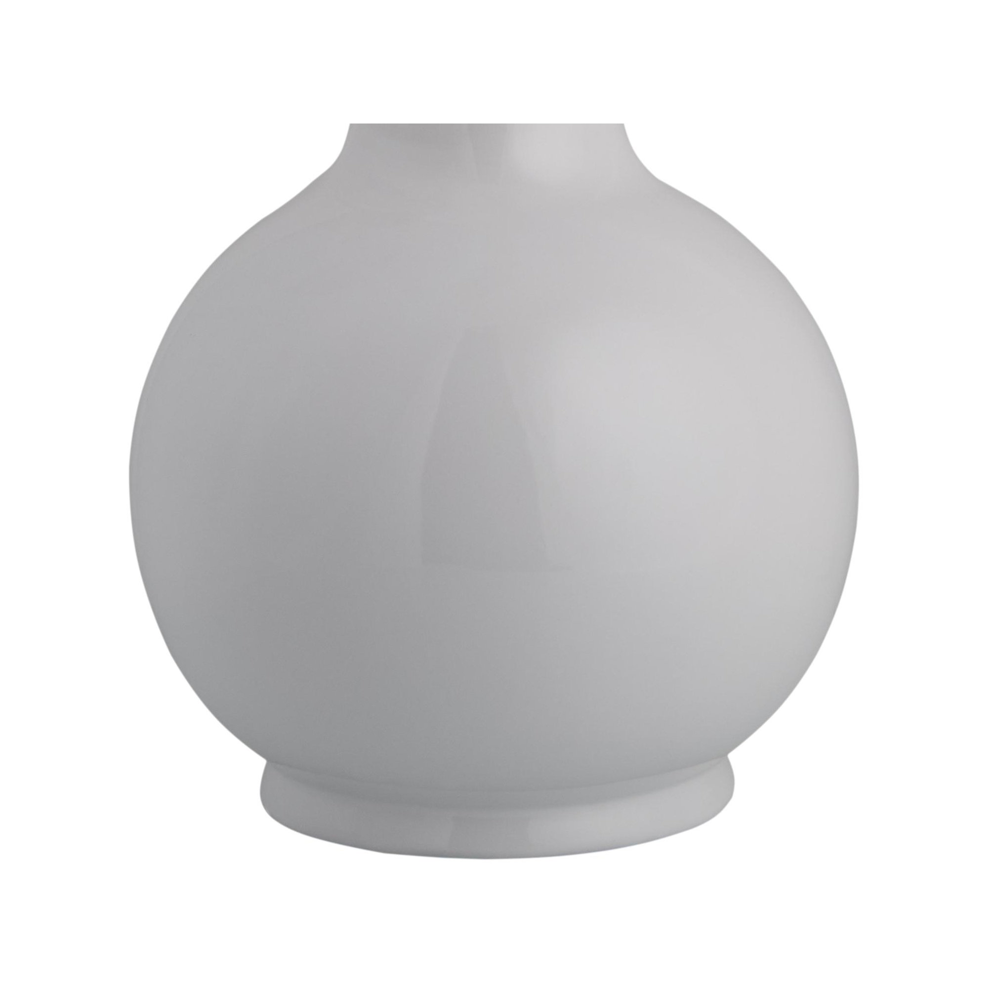 Maura Accent Table Lamp, White, 22"H x 15"W x 15"D, White