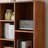 European style open storage bookcase